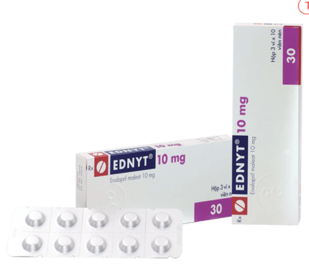 Thuốc Ednyt 10mg Gedeon điều trị tăng huyết áp, suy tim (3 vỉ x 10 viên)